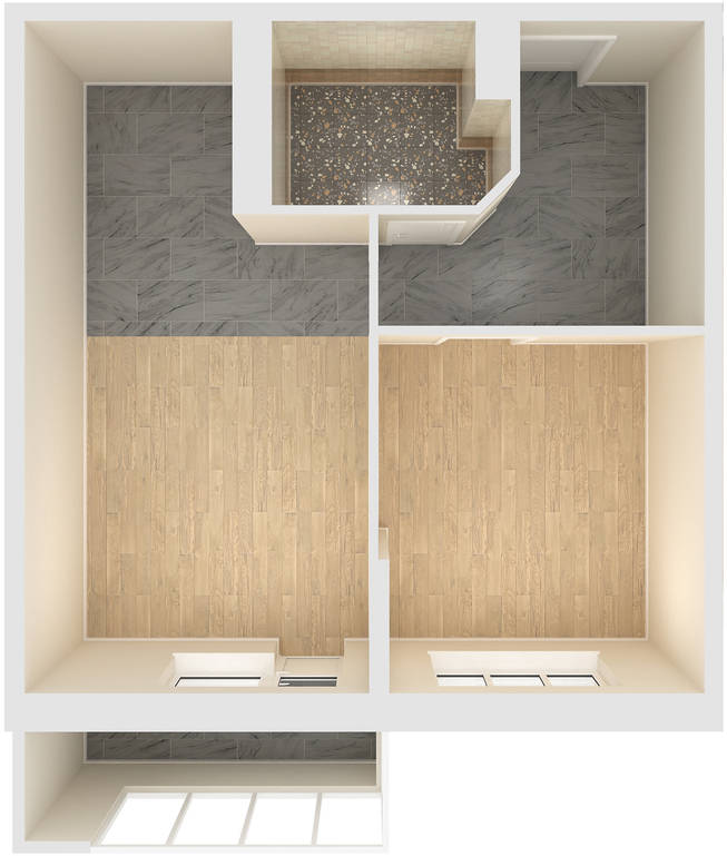 Купить в Краснодаре - Евро 2-комнатная 42,9 кв.м.