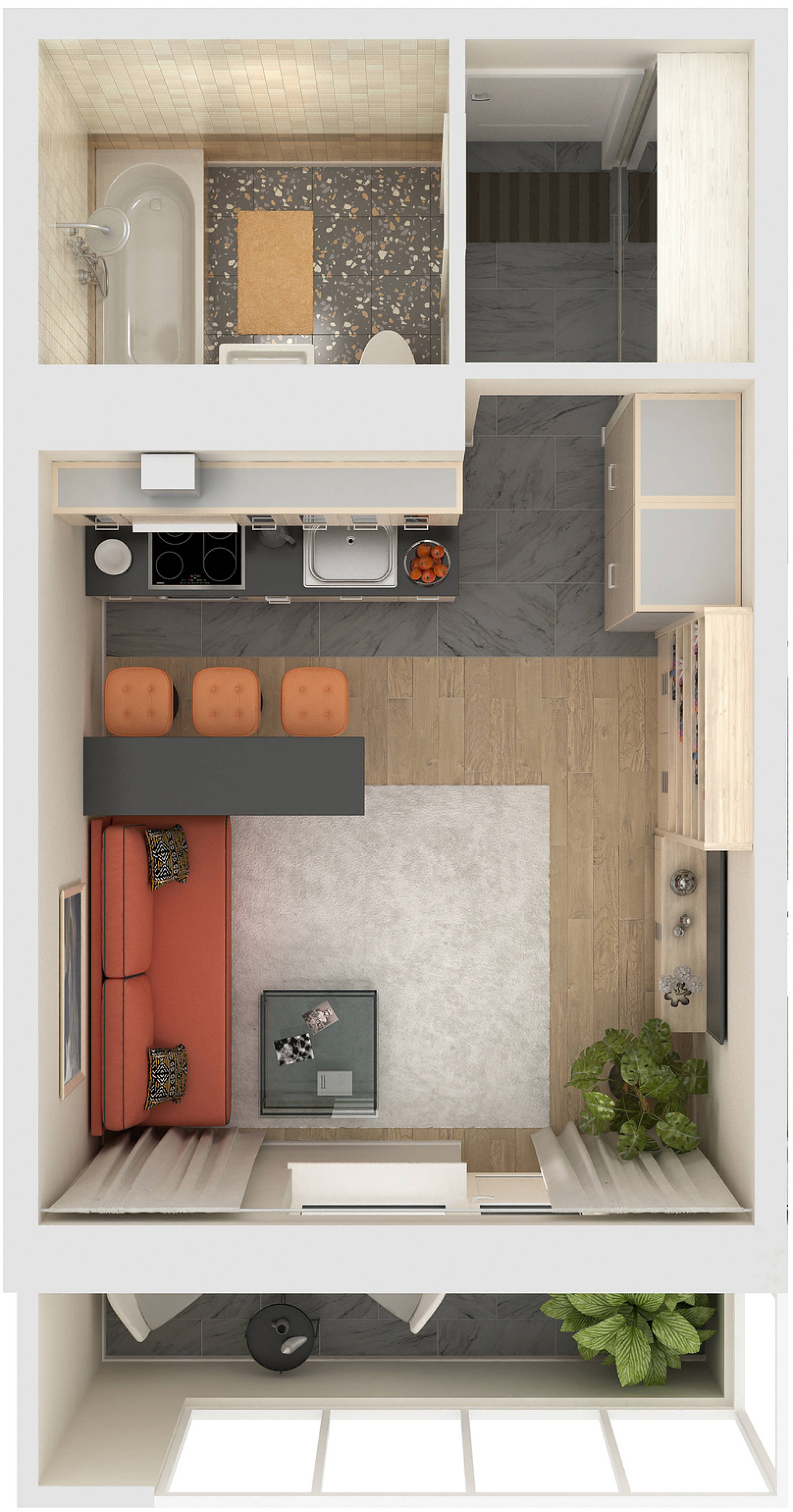 Купить в Краснодаре - Квартира-студия 25,8 кв.м.