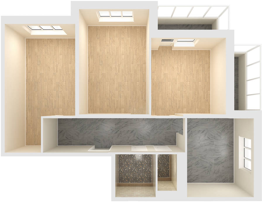 Купить в Краснодаре - 3-комнатная квартира 76,5 кв.м.